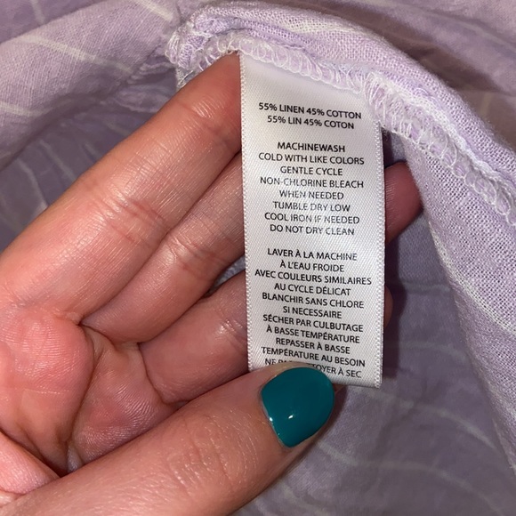 NWT. Beachlunchlounge Bright Lavendar Akia Top. Size Small. - Picture 6 of 8